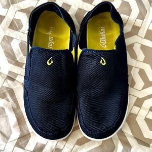 Olukai Navy slip-ons.  Children’s Size 3